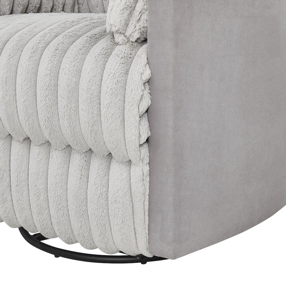 Bocaton Wide Wale Corduroy Upholstery Manual Recliner
