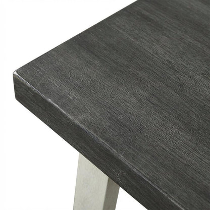 Grey, End Side Table, Open Shelf, Quality Build, Durable Wood Frame