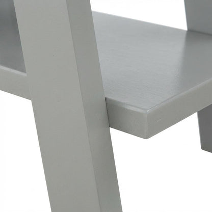 Grey, Side Table, Open Shelf, Quality Build, Durable Wood Frame