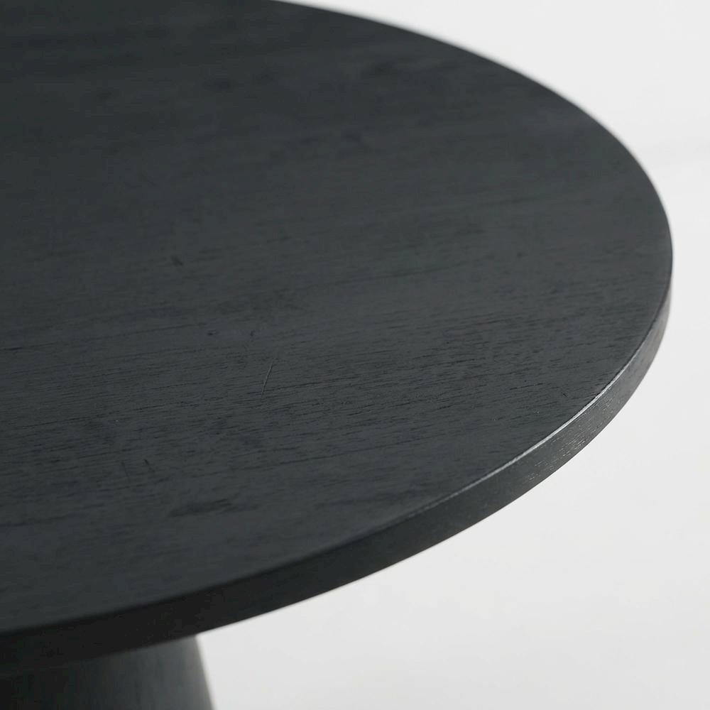 Round Pedestal Dining Table, Contemporary Wood Style, Seats 4