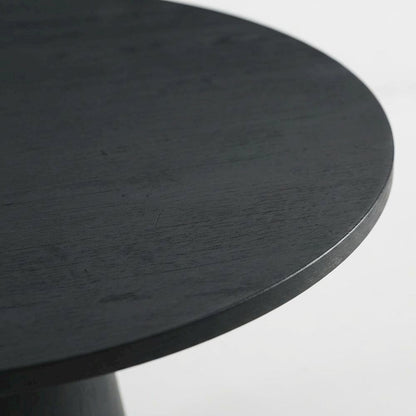 Round Pedestal Dining Table, Contemporary Wood Style, Seats 4