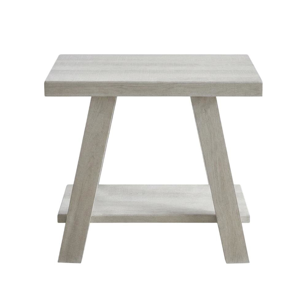White, Side Table, Open Shelf, Quality Build, Durable Wood Frame