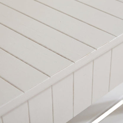 White Solid Wood Shoe Bench with Storage, Entryway Seating and Organizer