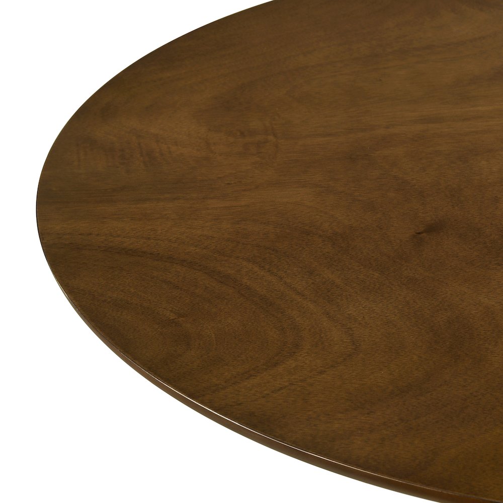 Arnott Round Dining Table, Walnut Finish