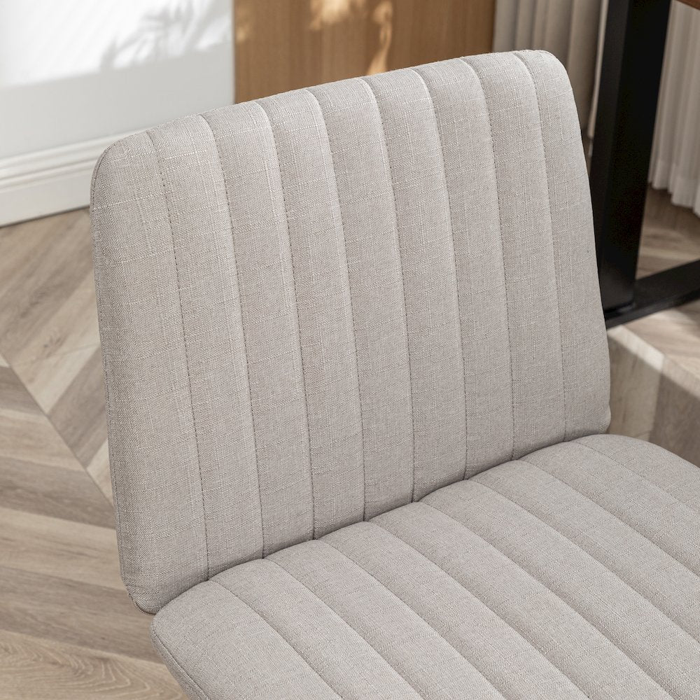 Masar Fabric Swivel Office Chair, Gray