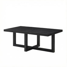 Black Contemporary Coffee Table with Sturdy Build and Sleek Modern Design