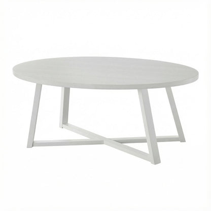 3-Piece Wood Oval Coffee Table Set with Sturdy Construction and Stylish Design