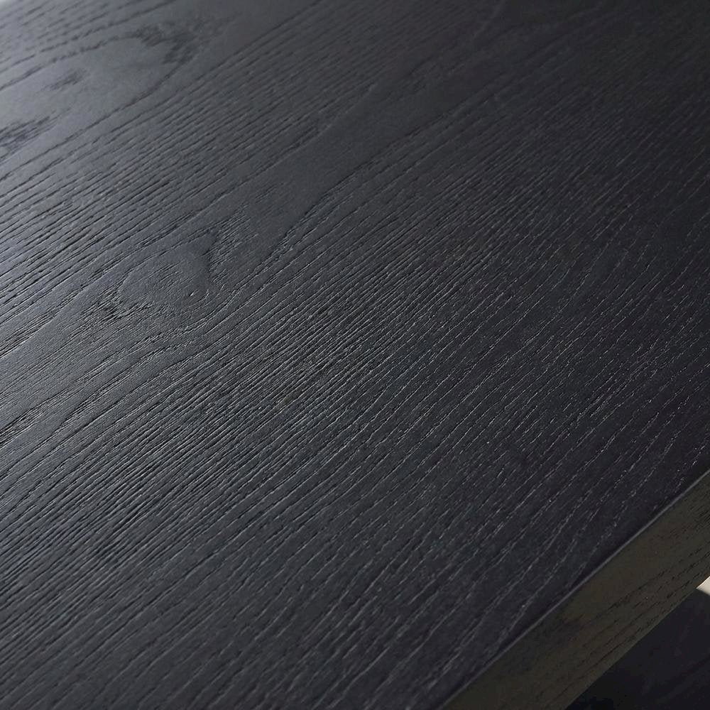 Black, End Side Table, Open Shelf, Quality Build, Durable Wood Frame