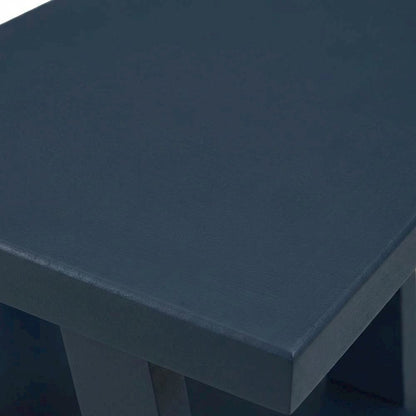 Navy Blue, Side Table, Open Shelf, Quality Build, Durable Wood Frame