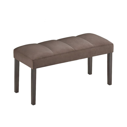 Madison 6-PC Dining Set, Slat-Fluted Table with 4 Chairs and a Bench, Chocolate
