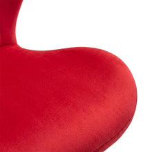 Red Upholstered Adjustable Swivel Barstool Set with Cushioned Comfort