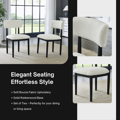 Edo 5-Piece Dining Set, Round Trestle Table and 4 Chairs, Gray and Black