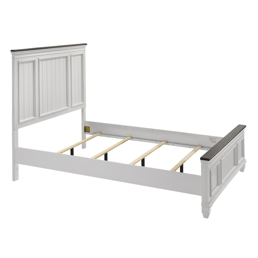 Clelane Wood Bedroom Set Panel Queen Bed, Dresser, Mirror, and Nightstand