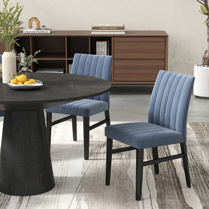 Wendell Contemporary Upholstered Dining Chairs, Set of 2