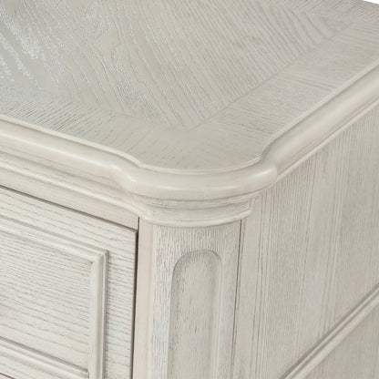 Nelson French Traditional 5-Piece Bedroom Set, Antique White, King