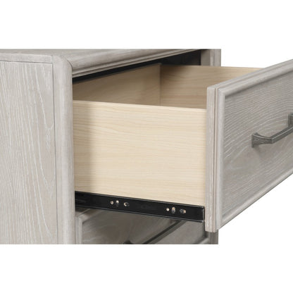 Seluna 4-Piece Bedroom Set with Touch LED Lighting, Gray Oak Finish, King