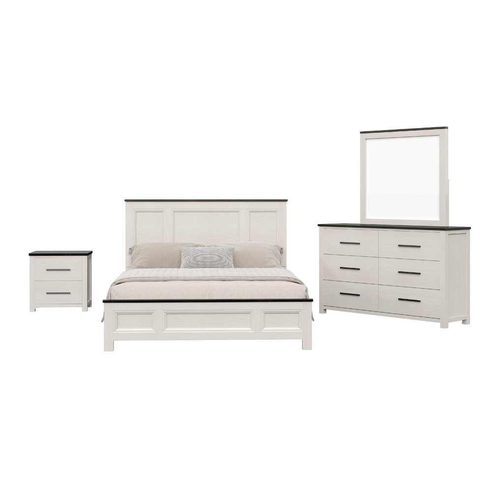 Realynn 4-PC Queen Wood Bedroom Set, Off-White Finish