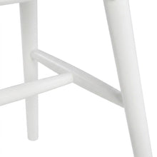 Wooden Spindle Back Windsor Dining Chairs, White, Set of 2
