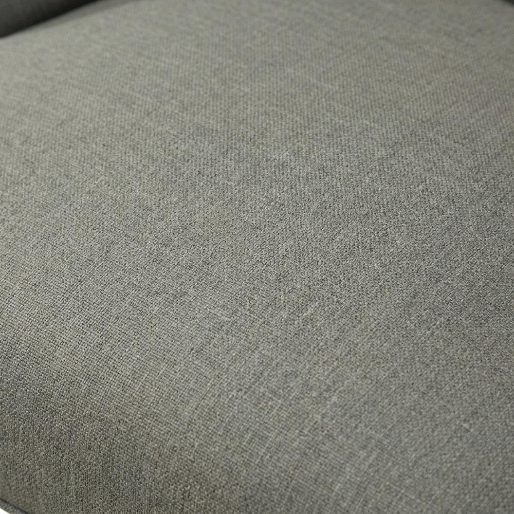 Solid Wood Wingback Accent Chair, Button-Tufted with Nail Heads, Grey, Set of 2