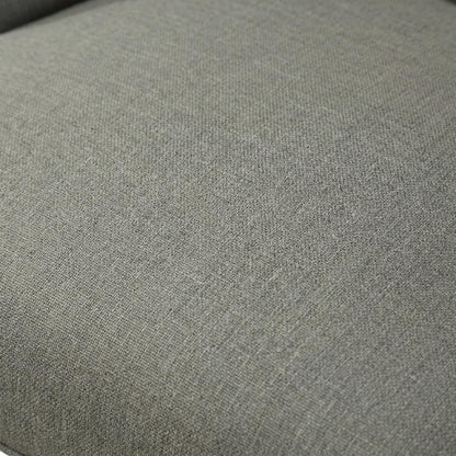 Solid Wood Wingback Accent Chair, Button-Tufted with Nail Heads, Grey, Set of 2