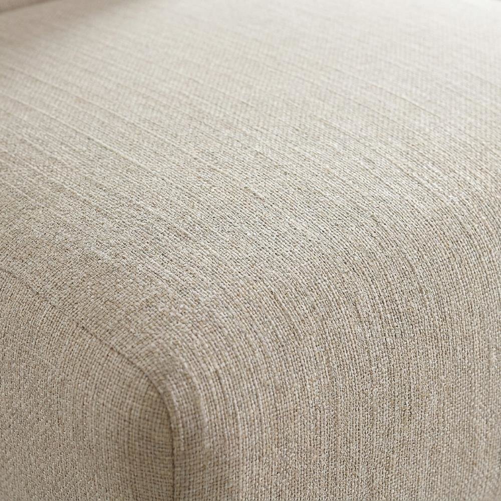Solid Wood Upholstered Button-Tufted Parsons Dining Chairs, Tan, Set of 2