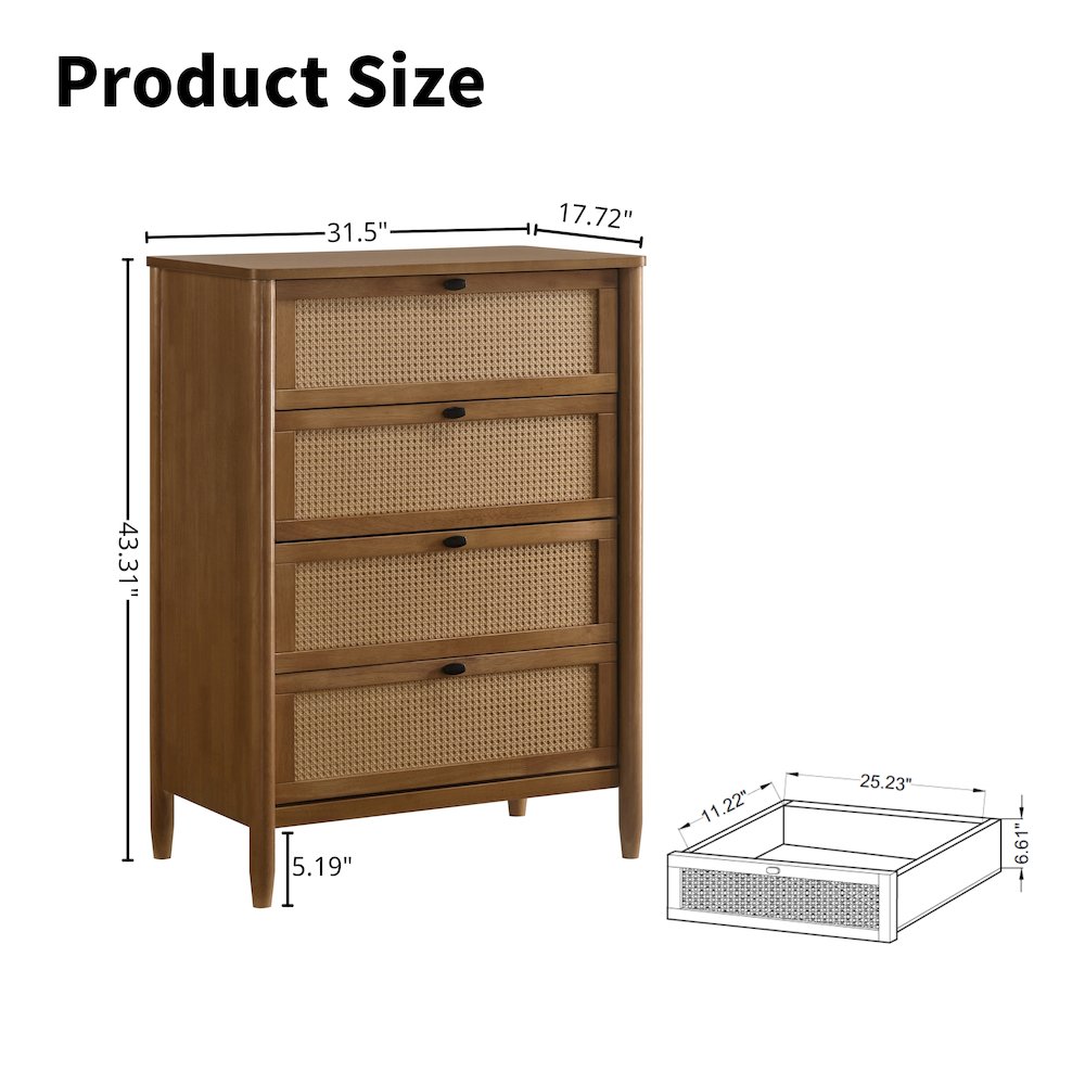 Vichy 5-Pc Bedroom Set with Queen Bed, Dresser, Mirror, Nightstand, Chest