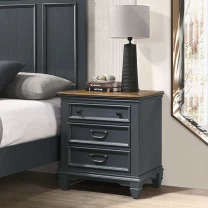 Clelane Wood Bedroom Set Panel Queen Bed, Dresser, Mirror, Nightstand, Chest