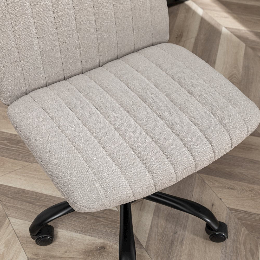 Masar Fabric Swivel Office Chair, Gray