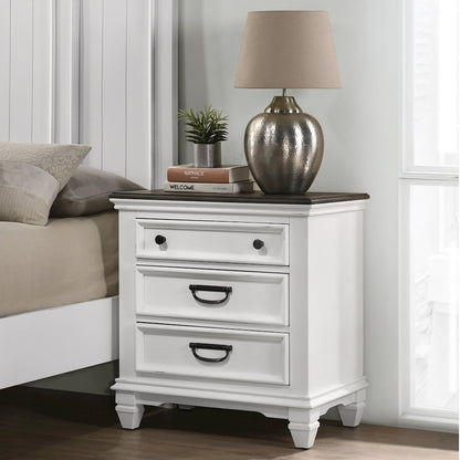 Clelane Wood Bedroom Set Panel Queen Bed, Dresser, Mirror, and Nightstand