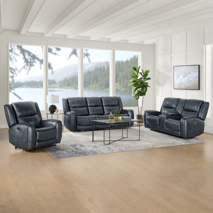 Cozura 3-Piece Leather Power Recling Living Room Set