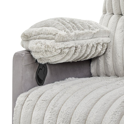 Bocaton Wide Wale Corduroy Upholstery Manual Recliner