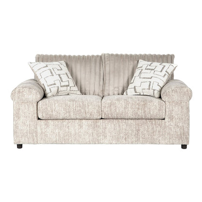 Nason Wide Wale Corduroy Living Room 4-Piece Sofa Set, Parchment