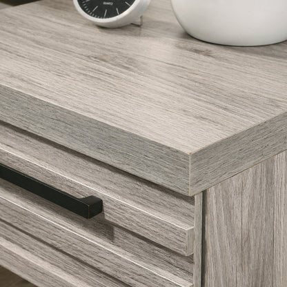 Panel Bed, Dresser, Mirror, 2 Nightstands, and Chest, Weathered Gray, Queen