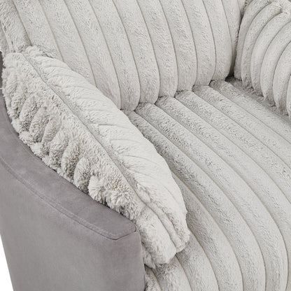 Bocaton Wide Wale Corduroy Upholstery Manual Recliner