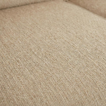 Upholstered Wood Frame Sofa with Carved Detail for Living Room, Beige