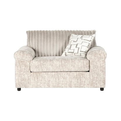 Nason Wide Wale Corduroy Living Room 4-Piece Sofa Set, Parchment