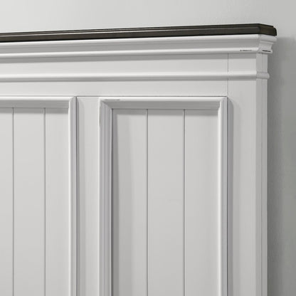 Clelane Wood Bedroom Set Panel Queen Bed, Dresser, Mirror, and Nightstand