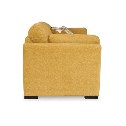 Clareen 4-Pc Living Room Set, Sofa Loveseat Cutler Chair and Ottoman, Sunflower