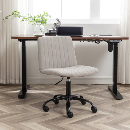 Masar Fabric Swivel Office Chair, Gray