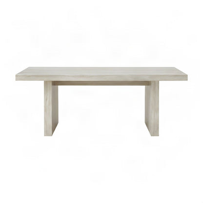 Modern Faux Marble-Top Coffee Table, Rectangle Center and Cocktail Table