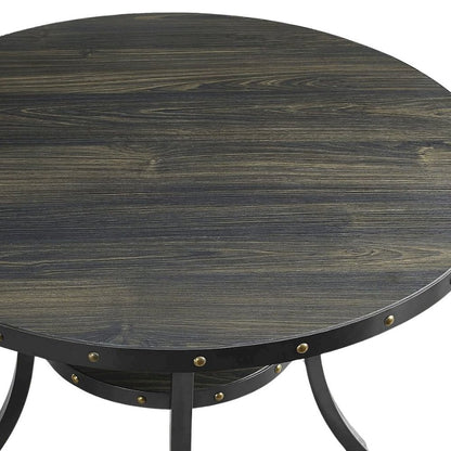 Gray Counter Height Dining Table Set with Tall Chairs, 5-Piece