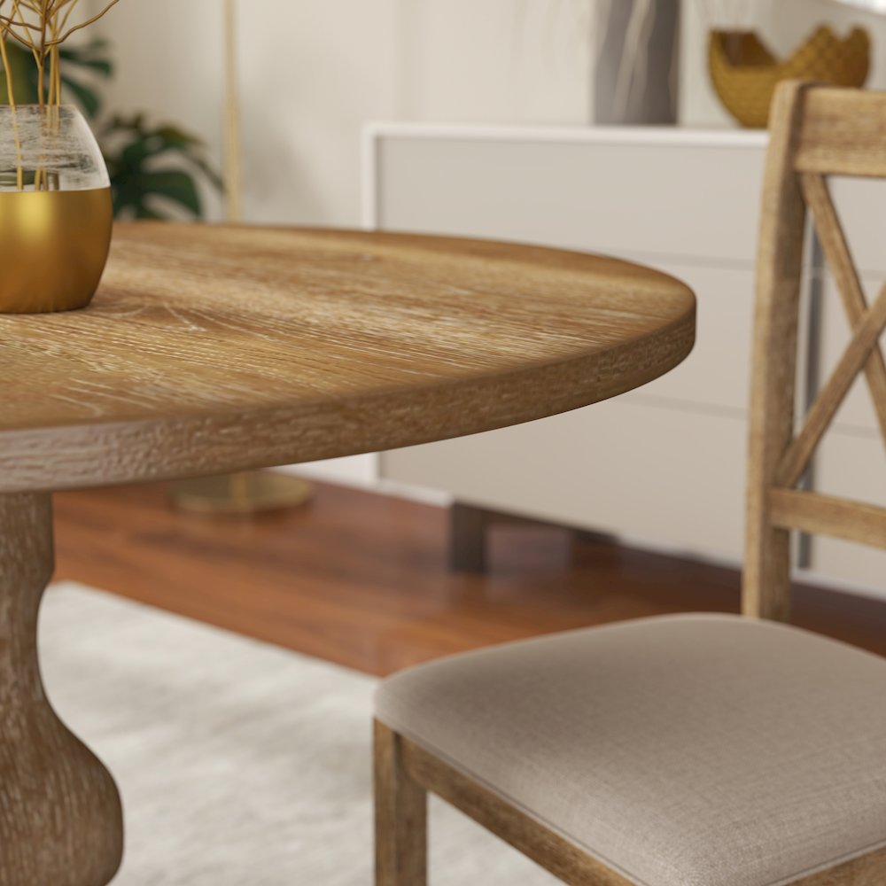 Havre Pedestal Base Round Dining Table