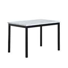 Modern Faux Marble Dining Table – Off-White Kitchen & Dining Room Tables