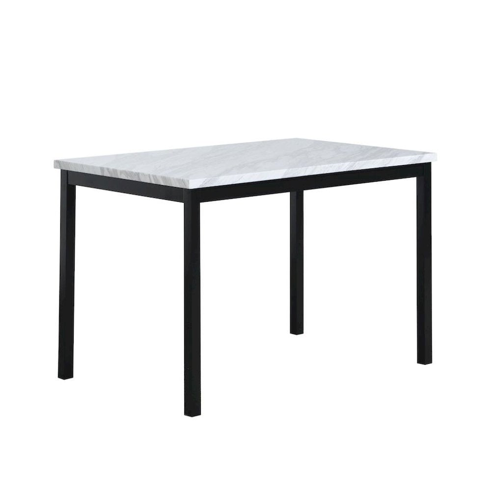Modern Faux Marble Dining Table – Off-White Kitchen & Dining Room Tables