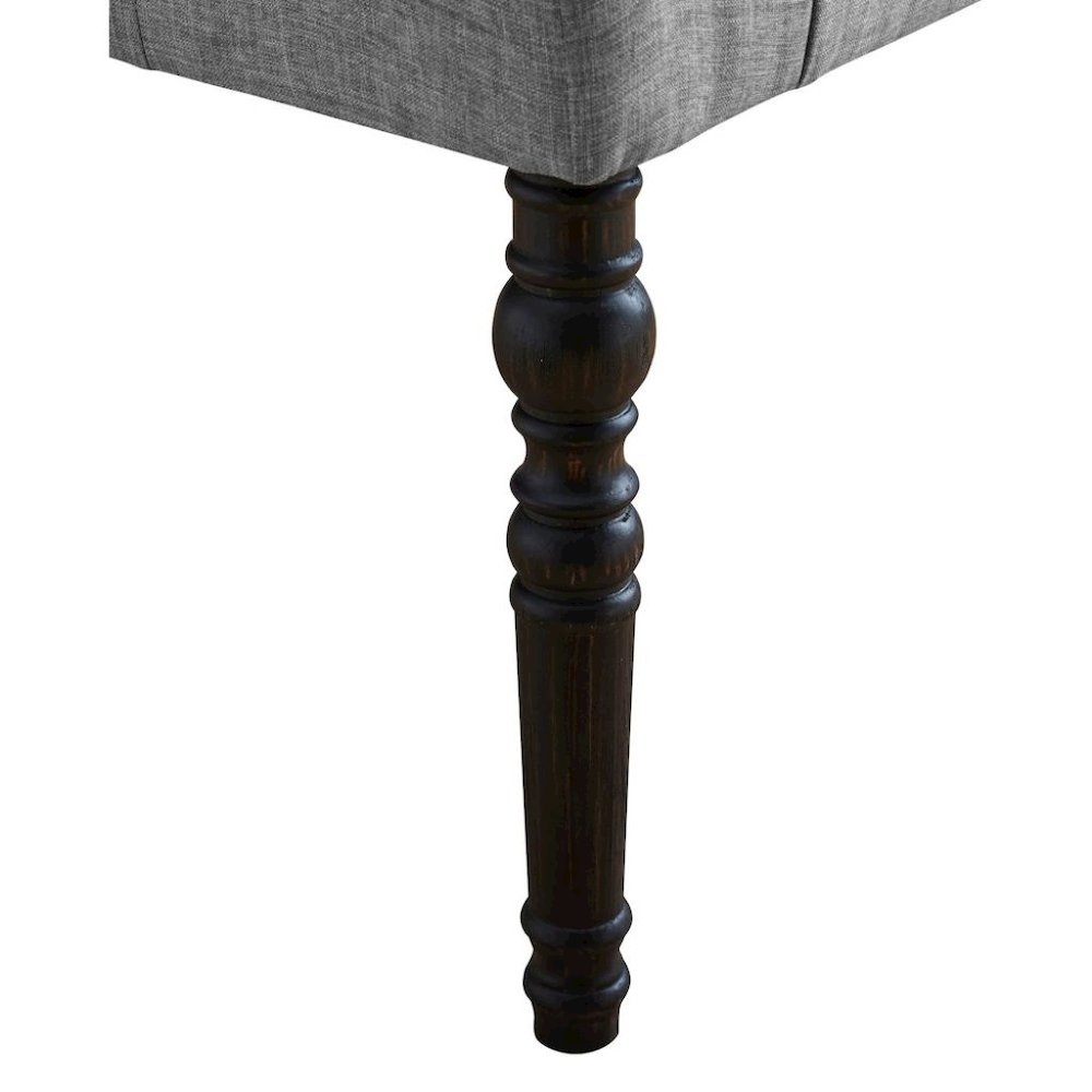 Gray Dining Table Set for 6 with Bench and Chairs, For Kitchen or Dining Areas