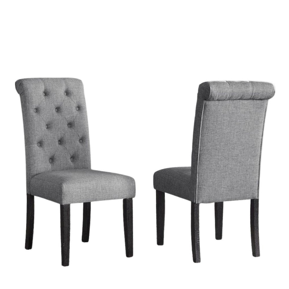 Gray Dining Table Set for 6 with Bench and Chairs, For Kitchen or Dining Areas
