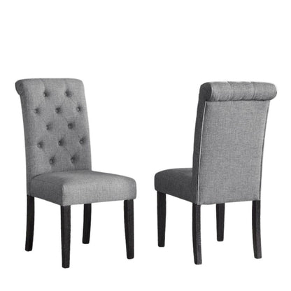 Gray Dining Table Set for 6 with Bench and Chairs, For Kitchen or Dining Areas