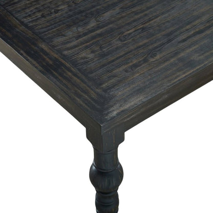 Gray Dining Table with Chairs Set for 6, Kitchen and Dining Room Set