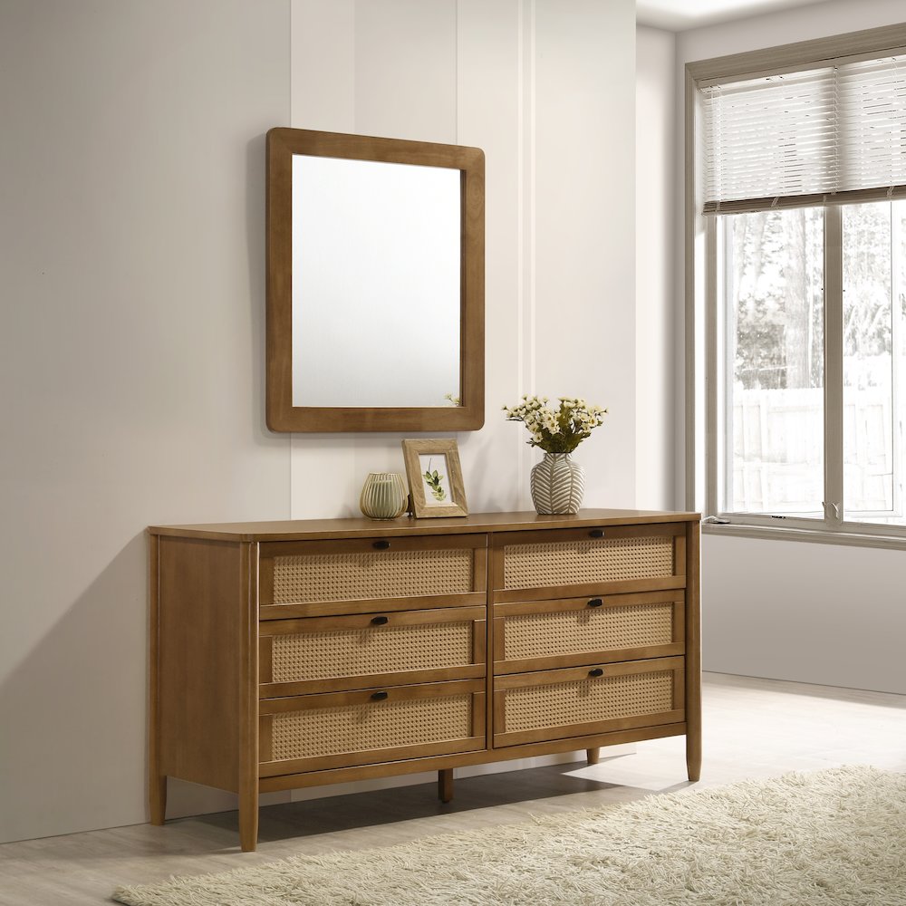 Vichy 5-Pc Bedroom Set with Queen Bed, Dresser, Mirror, Nightstand, Chest