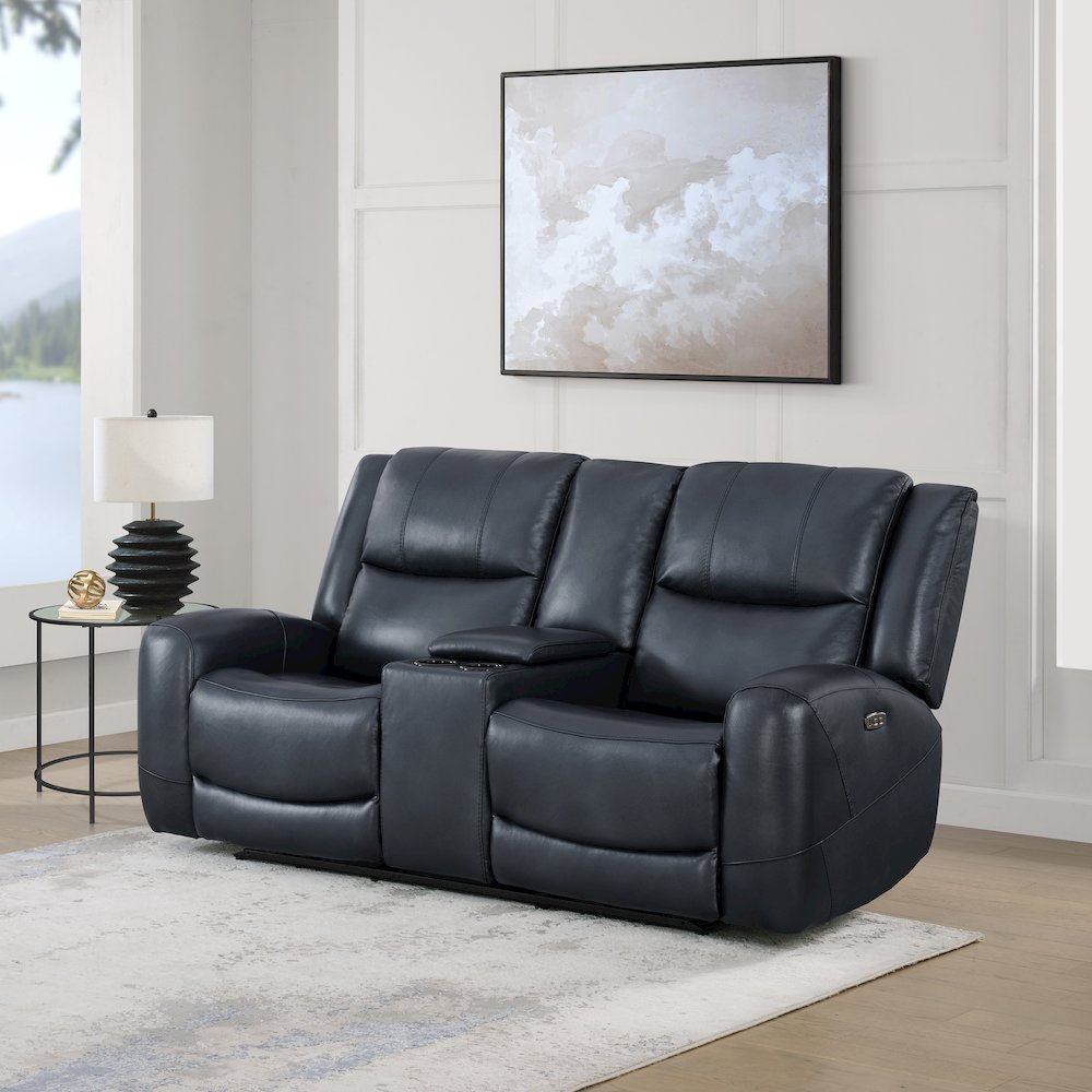 Cozura 3-Piece Leather Power Recling Living Room Set